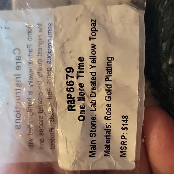 BP YELLOW TOPAZ RING - Picture 4 of 4